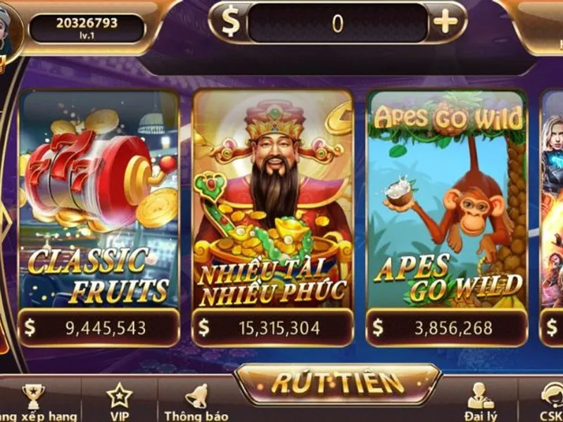Màn hình trò chơi video slot hiện đại với đồ họa đẹp mắt
