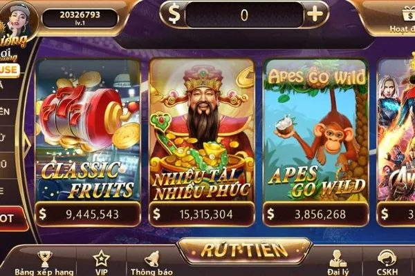 Hình ảnh máy đánh bạc slot với biểu tượng jackpot lớn tại LC88