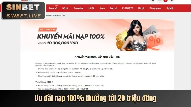 Ưu đãi chào mừng LC88